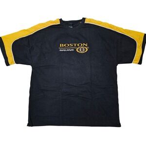 Pro Edge Boston Bruins NHL Mens 3XL Black Gold Embroidered Cotton T-Shirt
